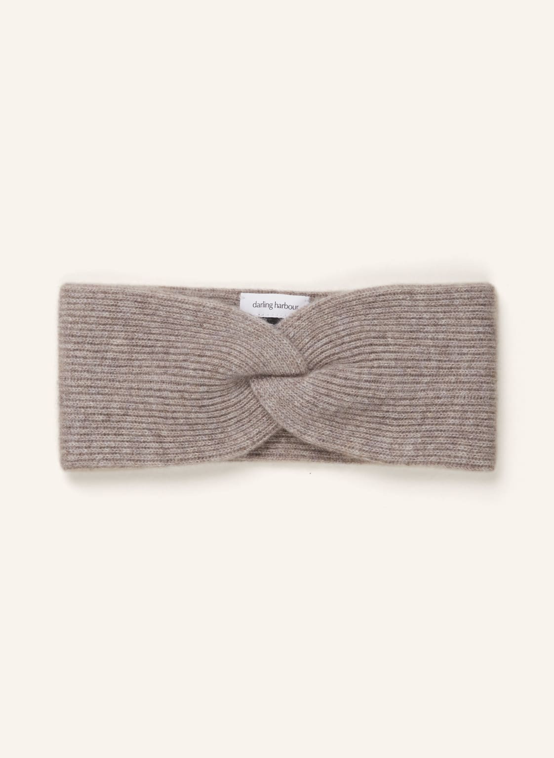 Darling Harbour Stirnband Aus Cashmere beige von darling harbour