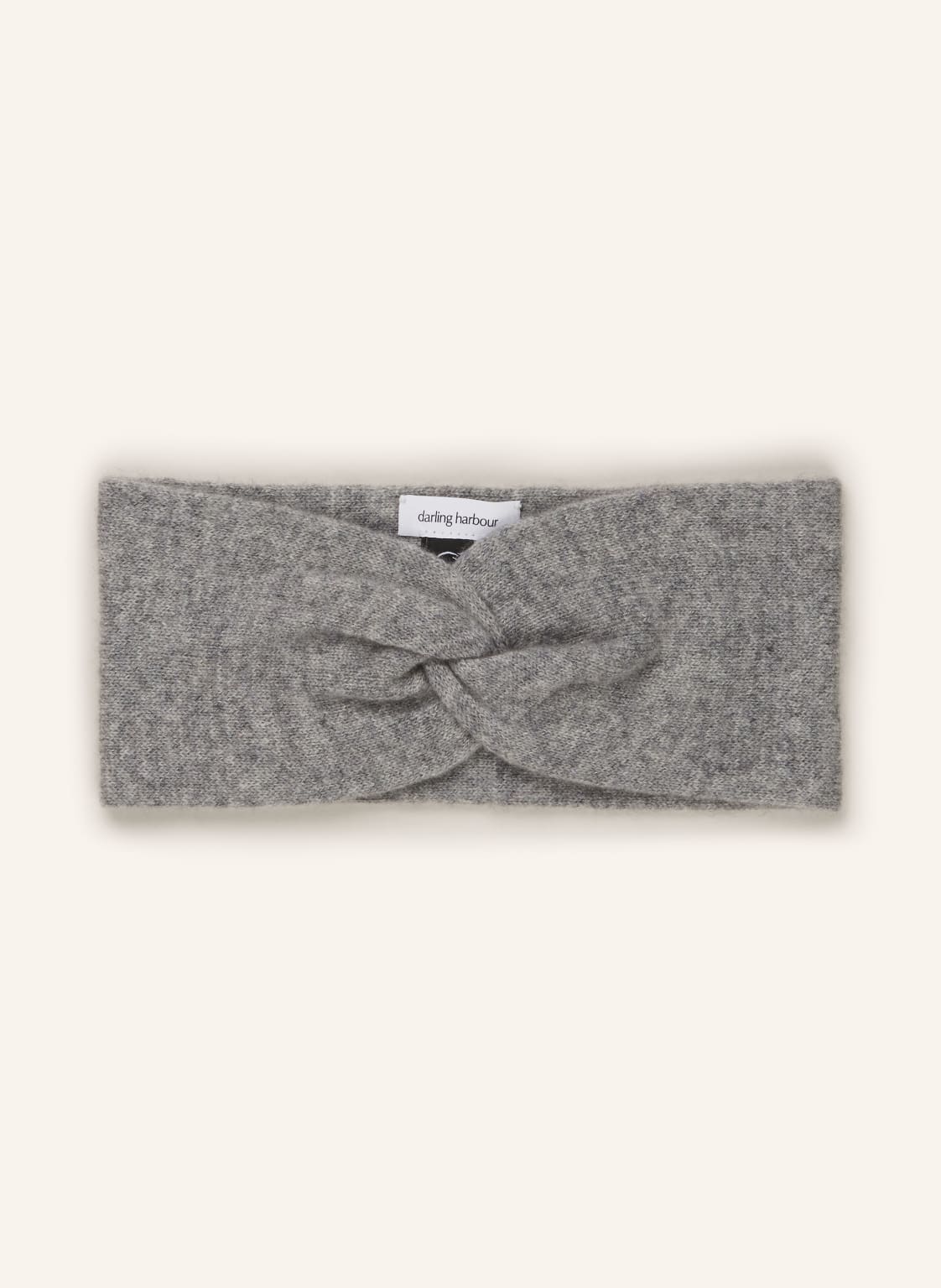 Darling Harbour Stirnband Aus Cashmere grau von darling harbour