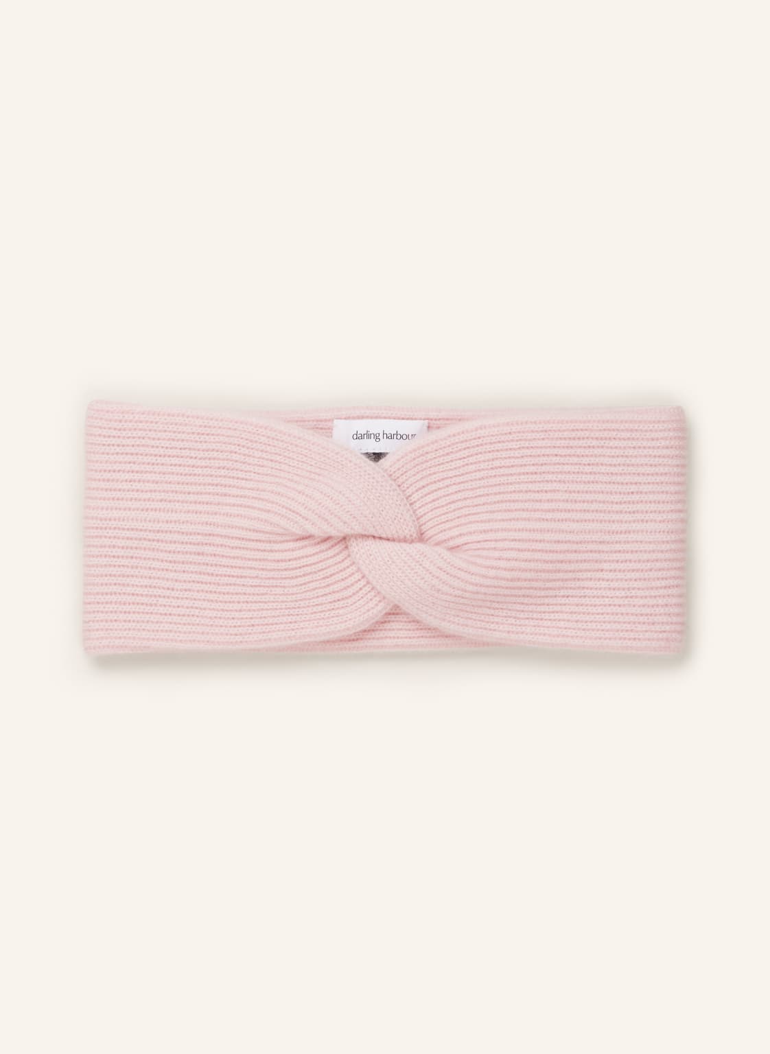 Darling Harbour Stirnband Aus Cashmere rosa von darling harbour