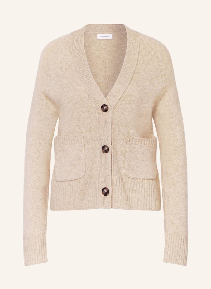 Darling Harbour Strickjacke Aus Cashmere beige von darling harbour