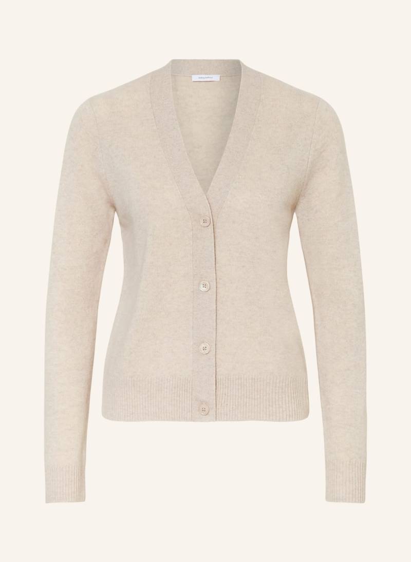 Darling Harbour Strickjacke Aus Cashmere beige von darling harbour