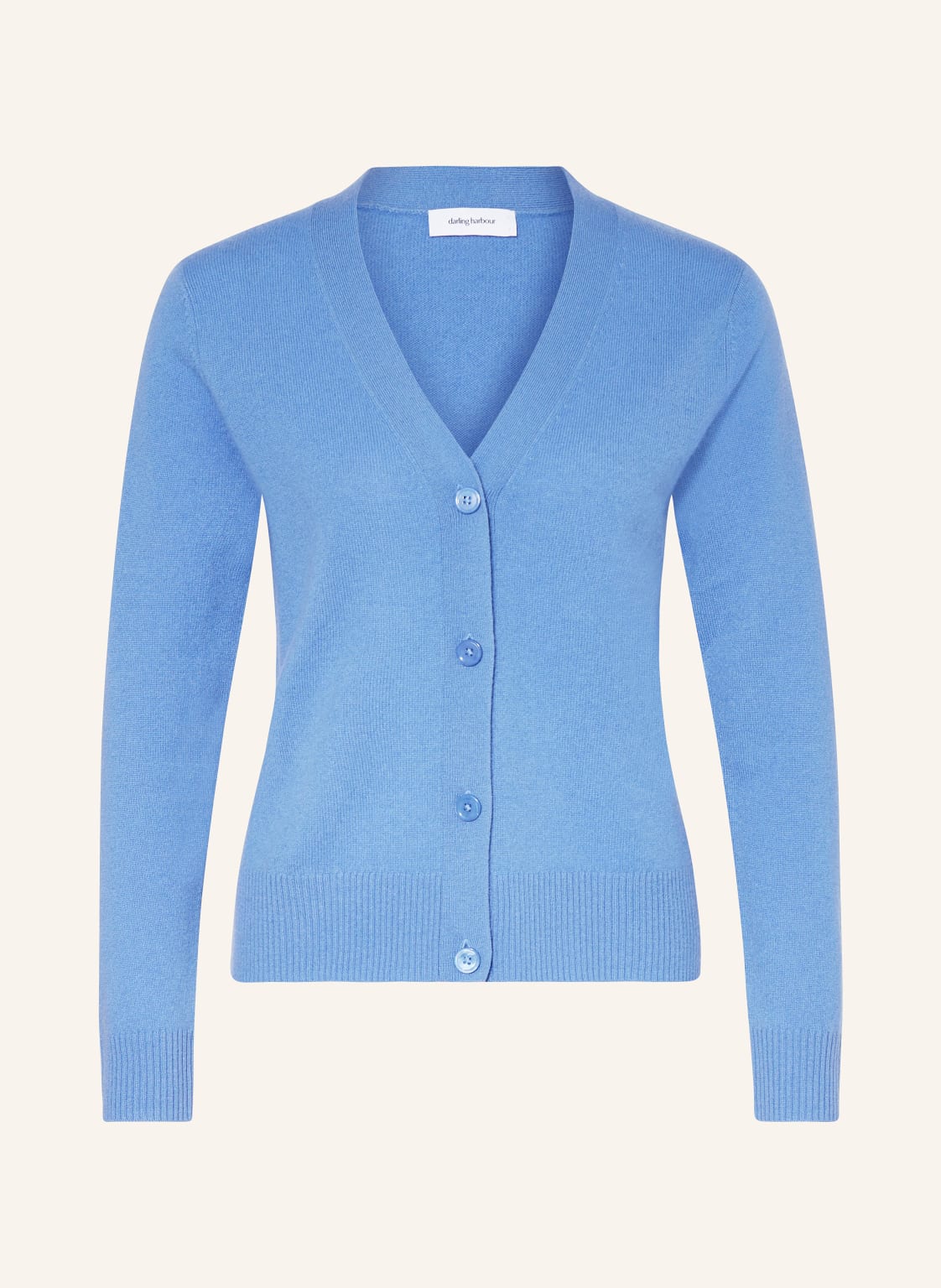 Darling Harbour Strickjacke Aus Cashmere blau von darling harbour