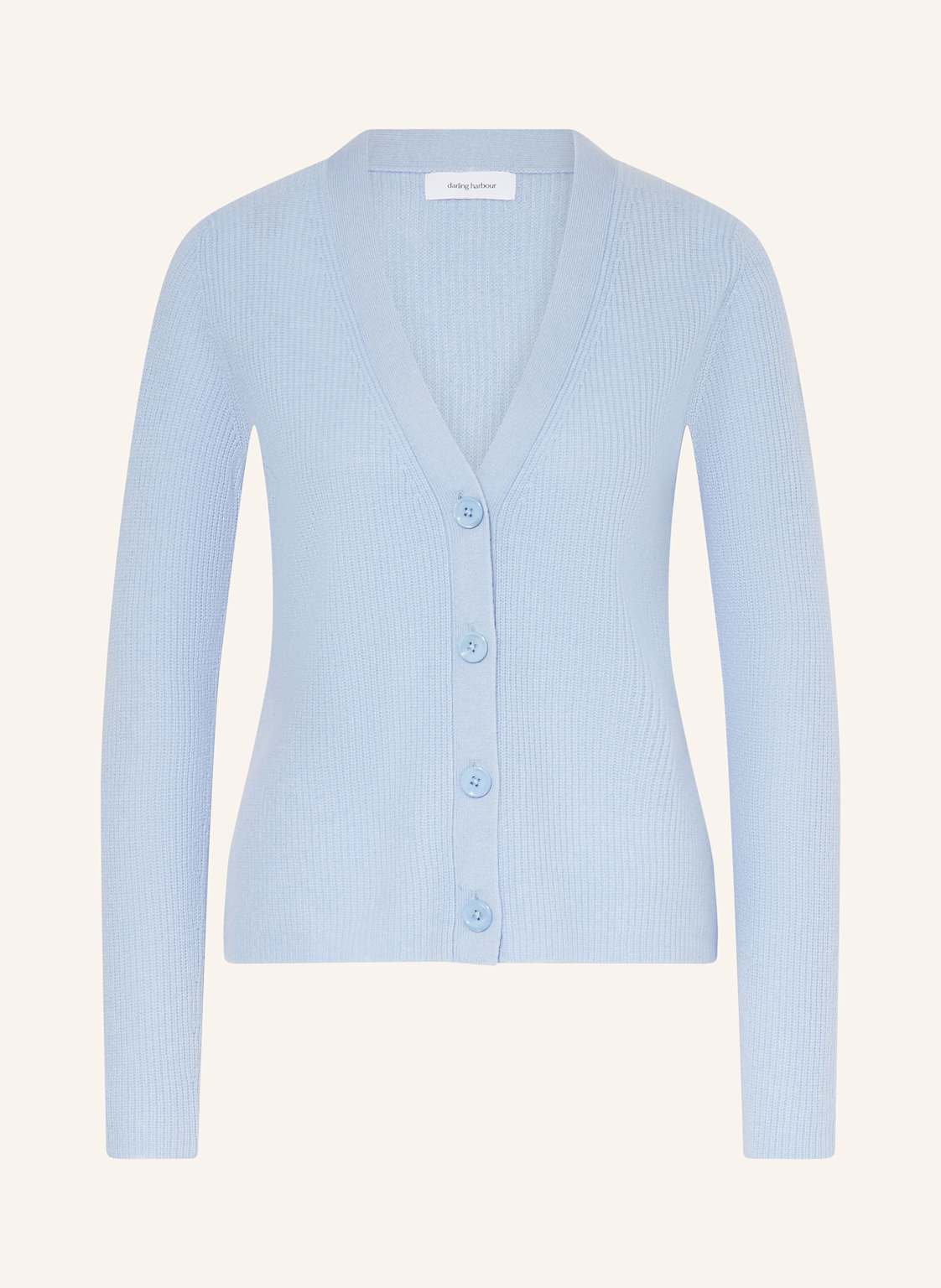 Darling Harbour Strickjacke Aus Cashmere blau von darling harbour