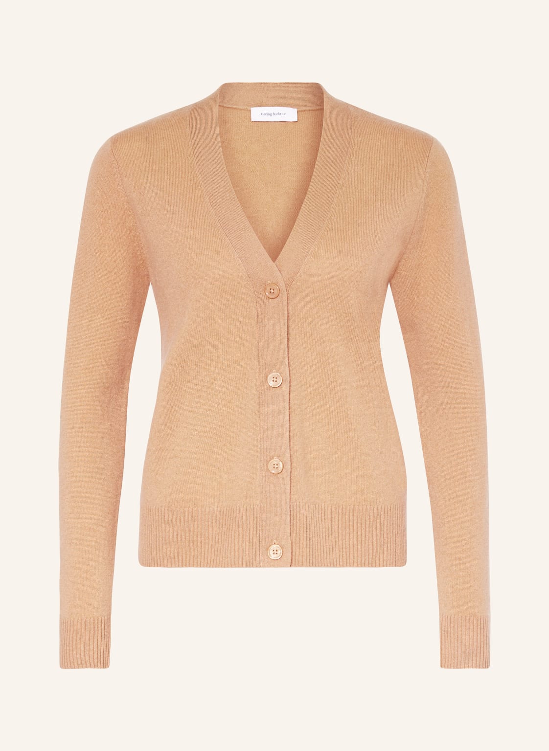 Darling Harbour Strickjacke Aus Cashmere braun von darling harbour