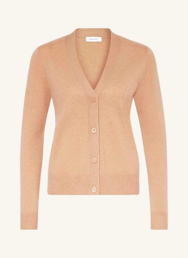 Darling Harbour Strickjacke Aus Cashmere braun von darling harbour