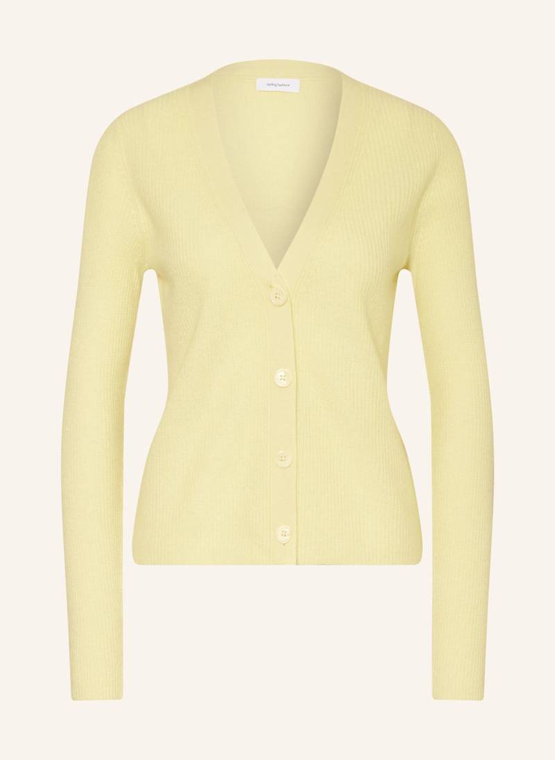 Darling Harbour Strickjacke Aus Cashmere gelb von darling harbour