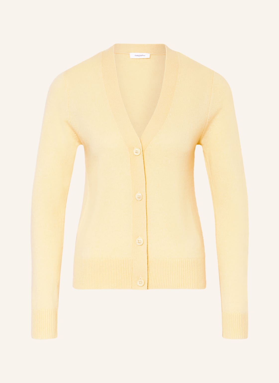 Darling Harbour Strickjacke Aus Cashmere gelb von darling harbour