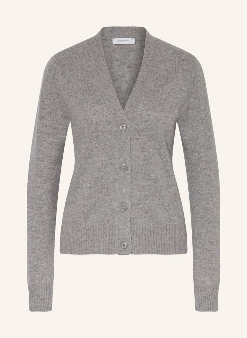 Darling Harbour Strickjacke Aus Cashmere grau von darling harbour