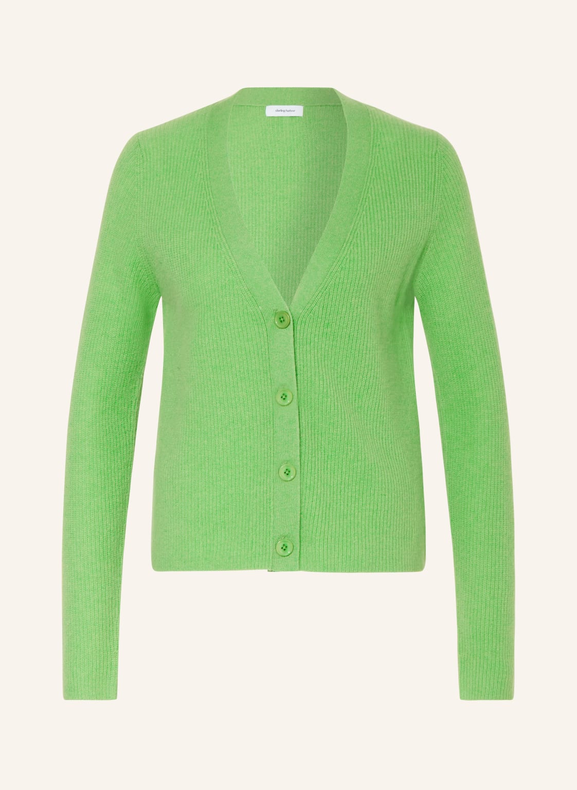 Darling Harbour Strickjacke Aus Cashmere gruen von darling harbour