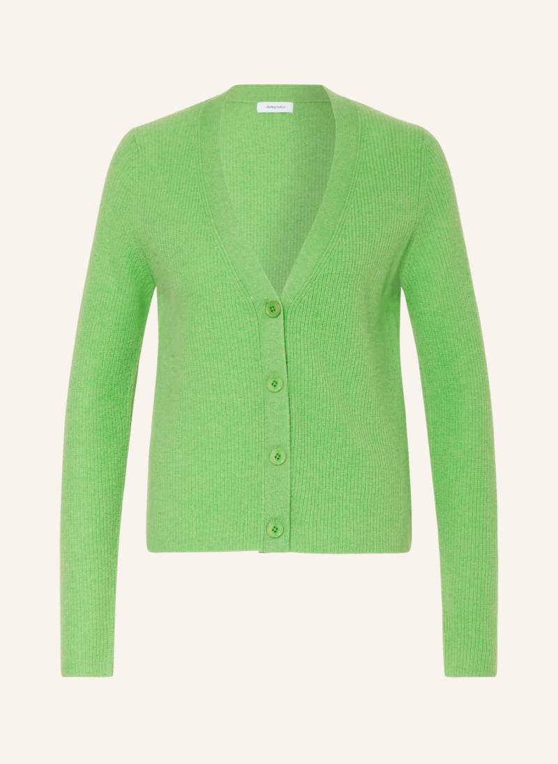 Darling Harbour Strickjacke Aus Cashmere gruen von darling harbour