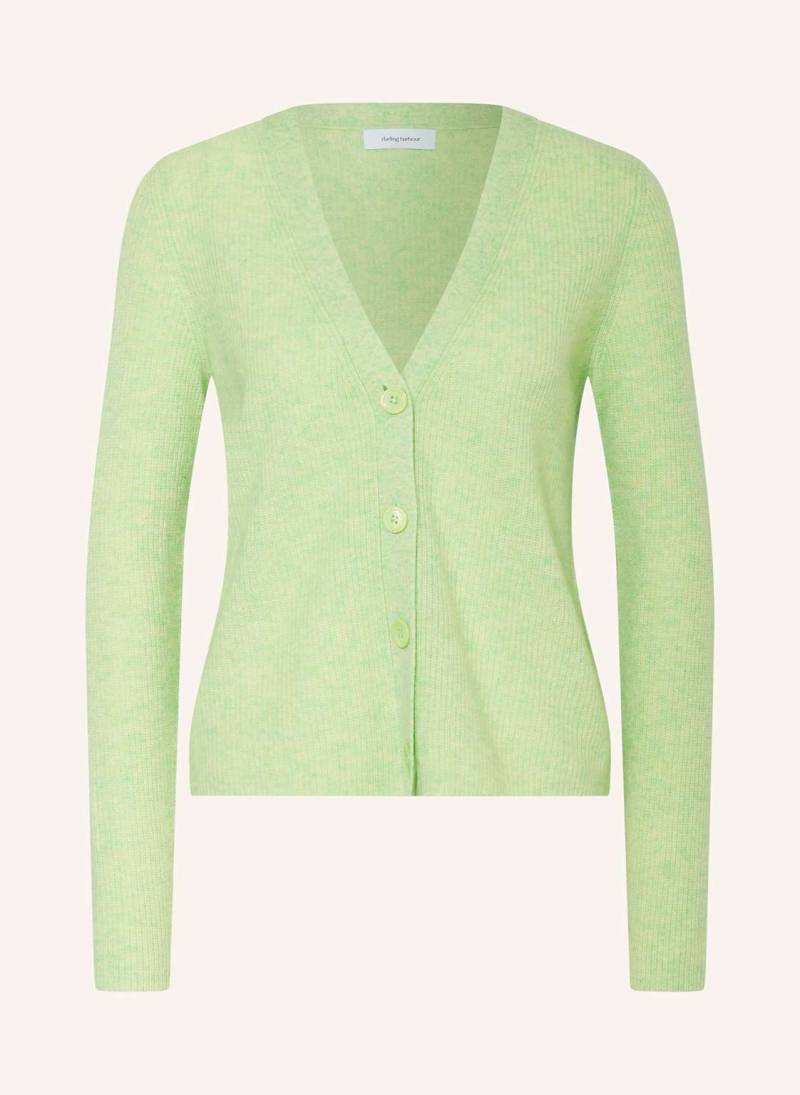 Darling Harbour Strickjacke Aus Cashmere gruen von darling harbour