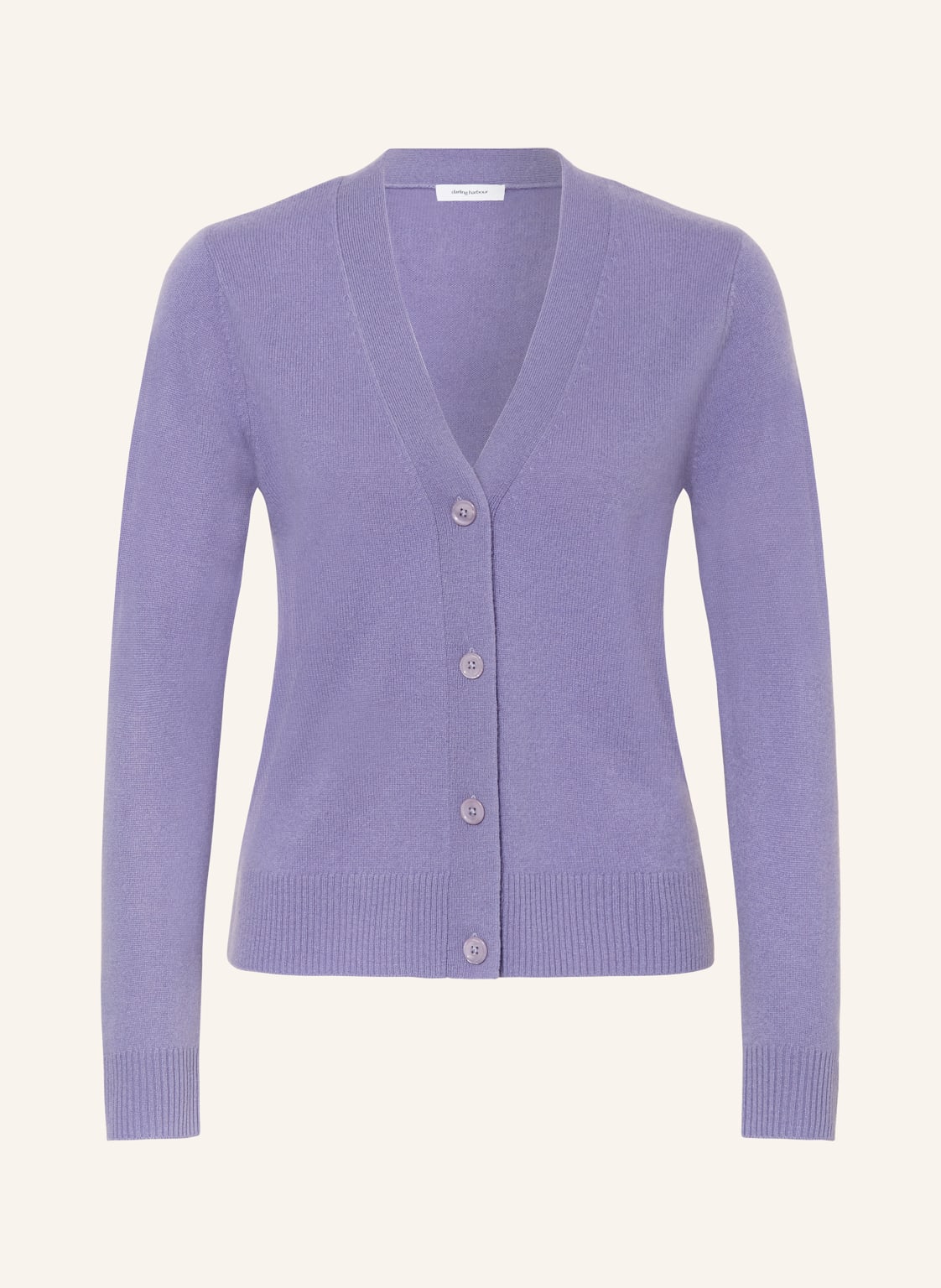 Darling Harbour Strickjacke Aus Cashmere lila von darling harbour