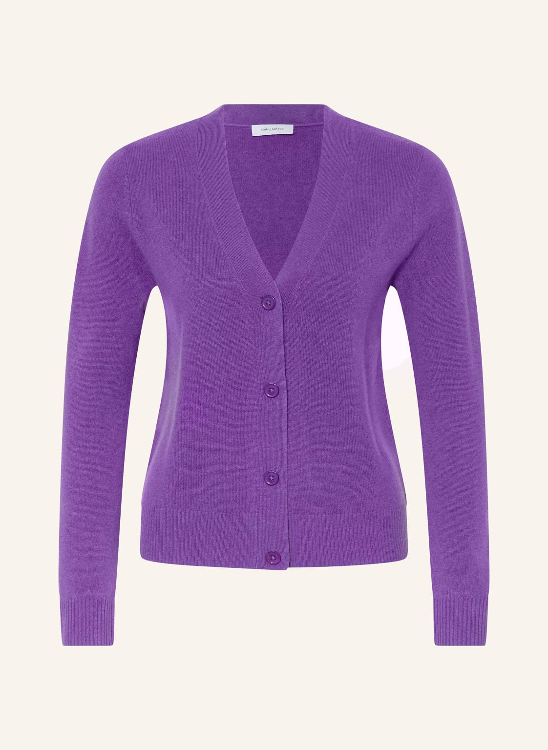 Darling Harbour Strickjacke Aus Cashmere lila von darling harbour