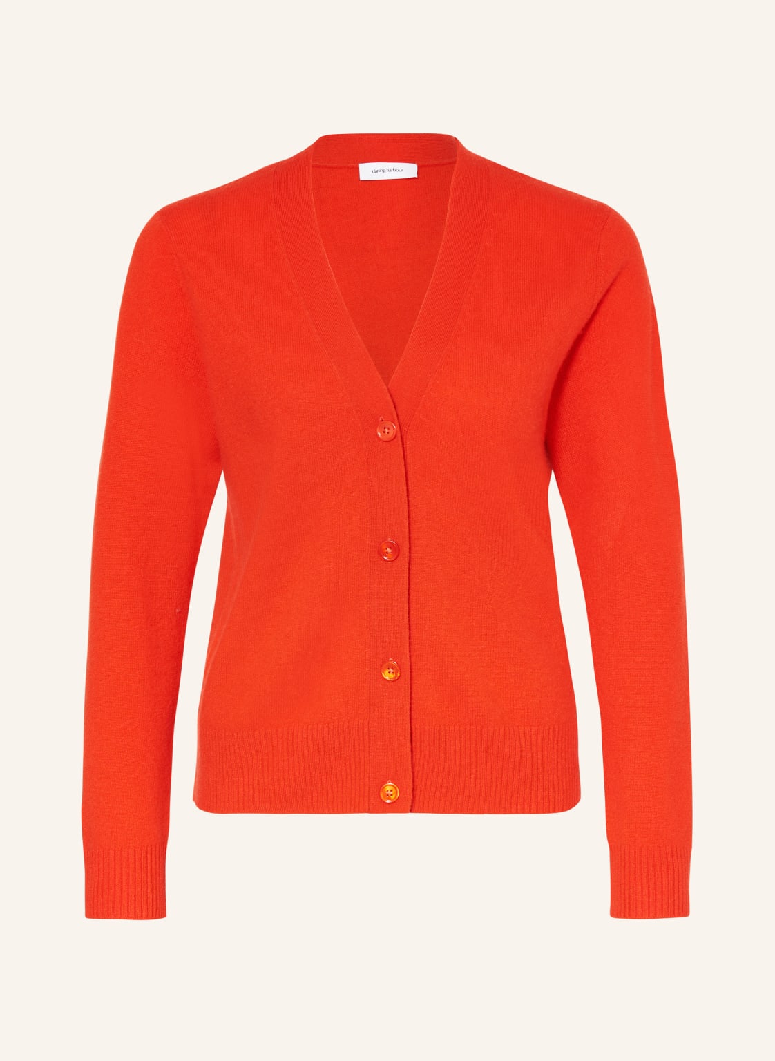 Darling Harbour Strickjacke Aus Cashmere orange von darling harbour