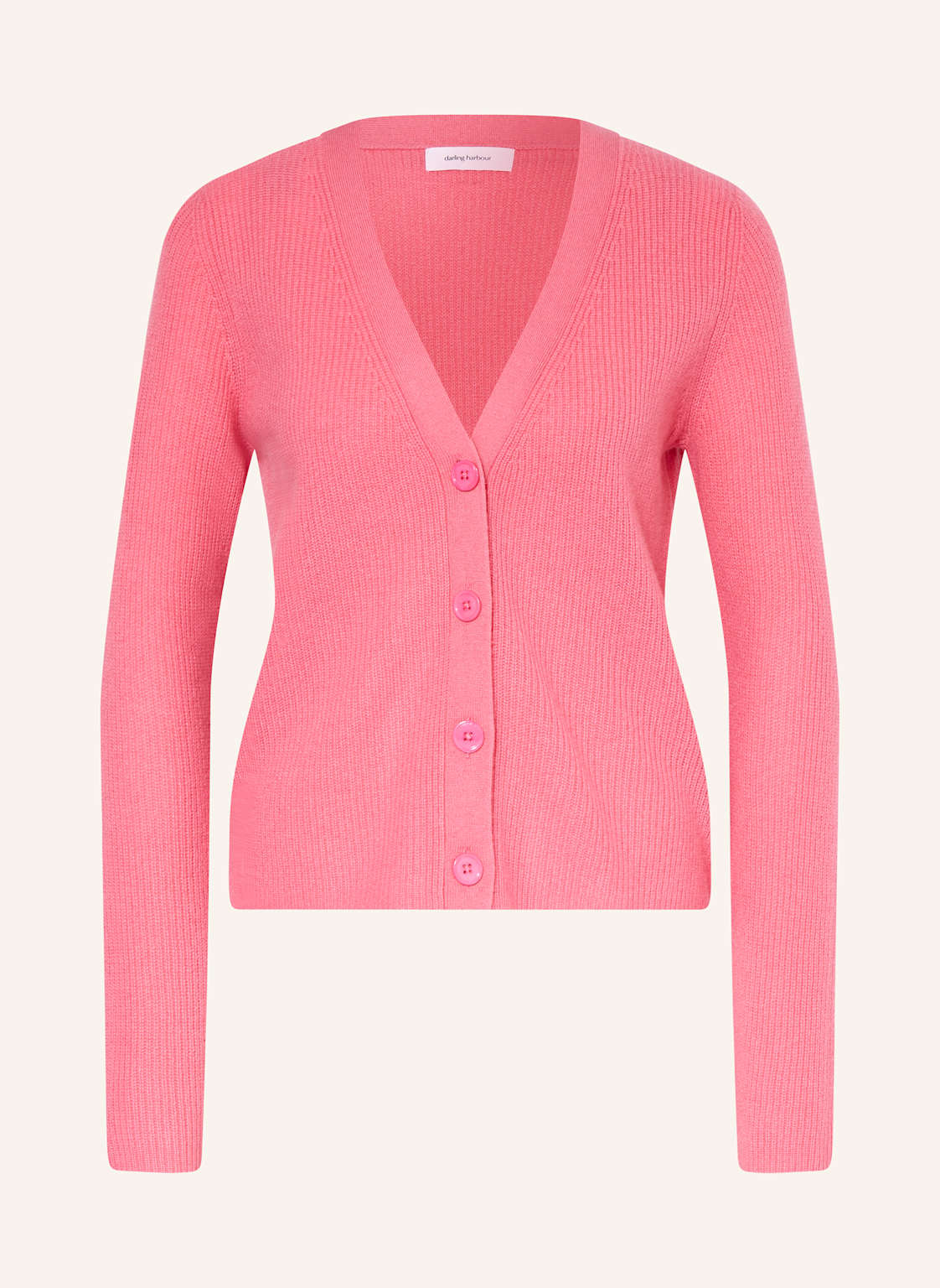 Darling Harbour Strickjacke Aus Cashmere pink von darling harbour