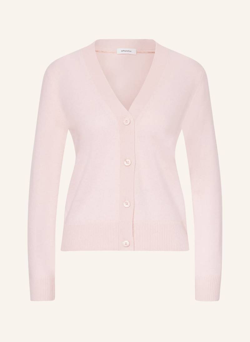 Darling Harbour Strickjacke Aus Cashmere rosa von darling harbour