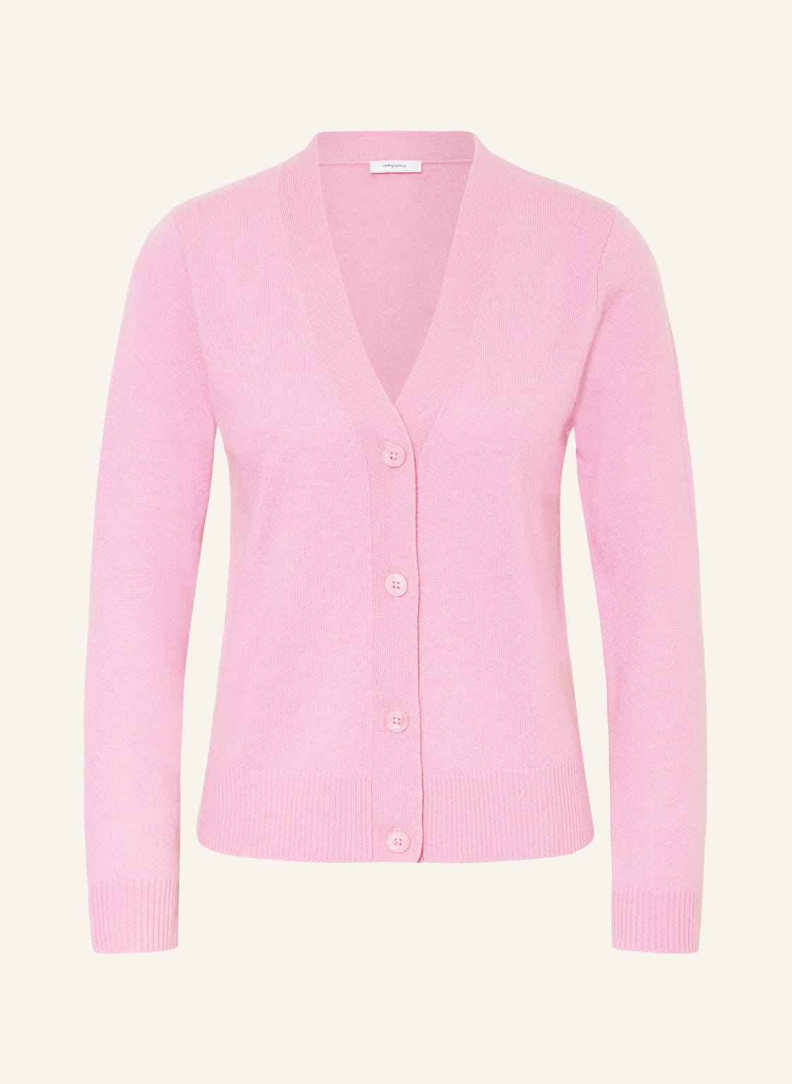 Darling Harbour Strickjacke Aus Cashmere rosa von darling harbour