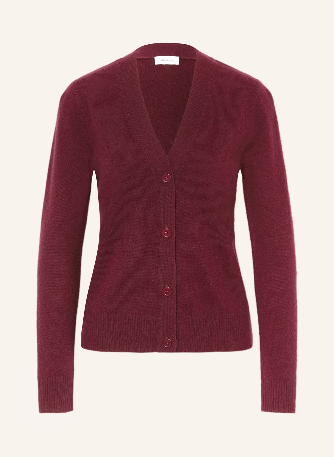 Darling Harbour Strickjacke Aus Cashmere rot von darling harbour