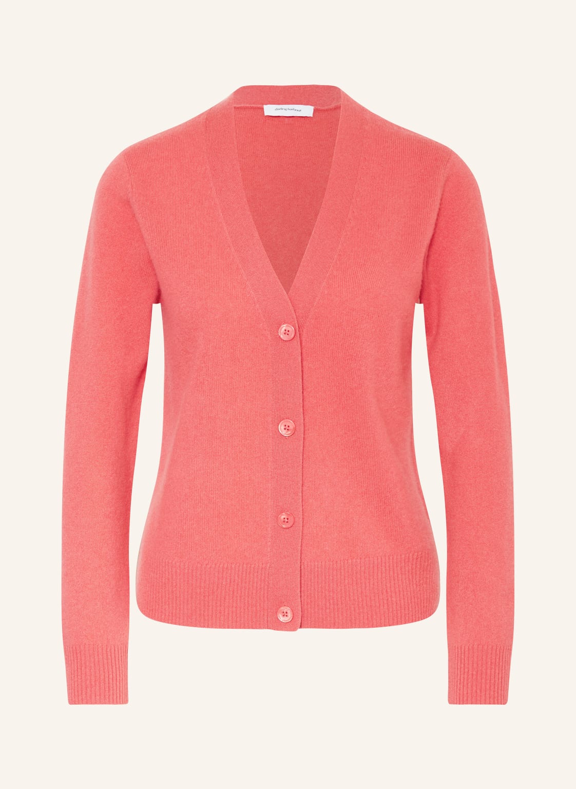 Darling Harbour Strickjacke Aus Cashmere rot von darling harbour