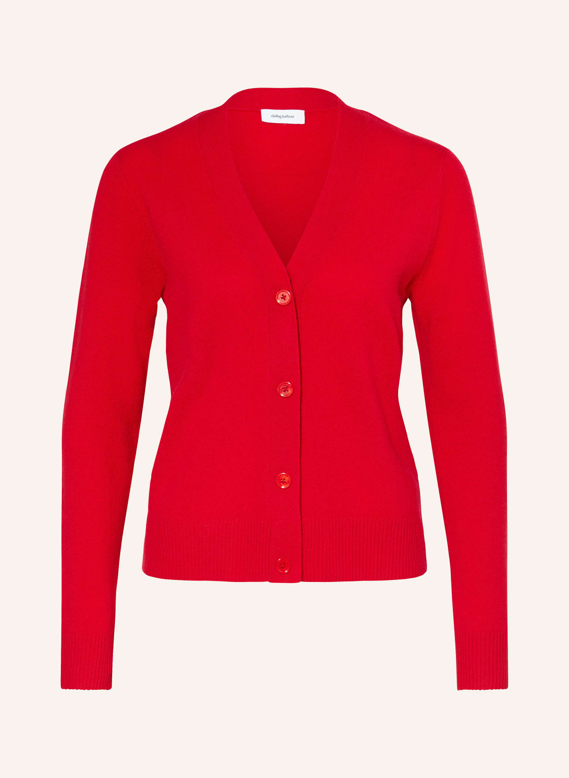 Darling Harbour Strickjacke Aus Cashmere rot von darling harbour