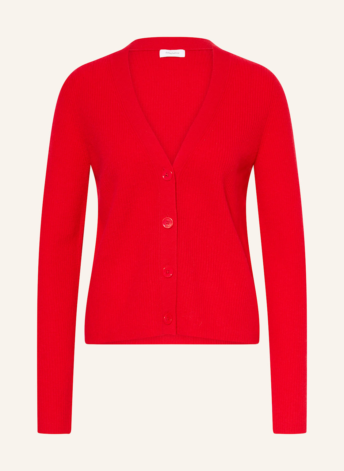 Darling Harbour Strickjacke Aus Cashmere rot von darling harbour