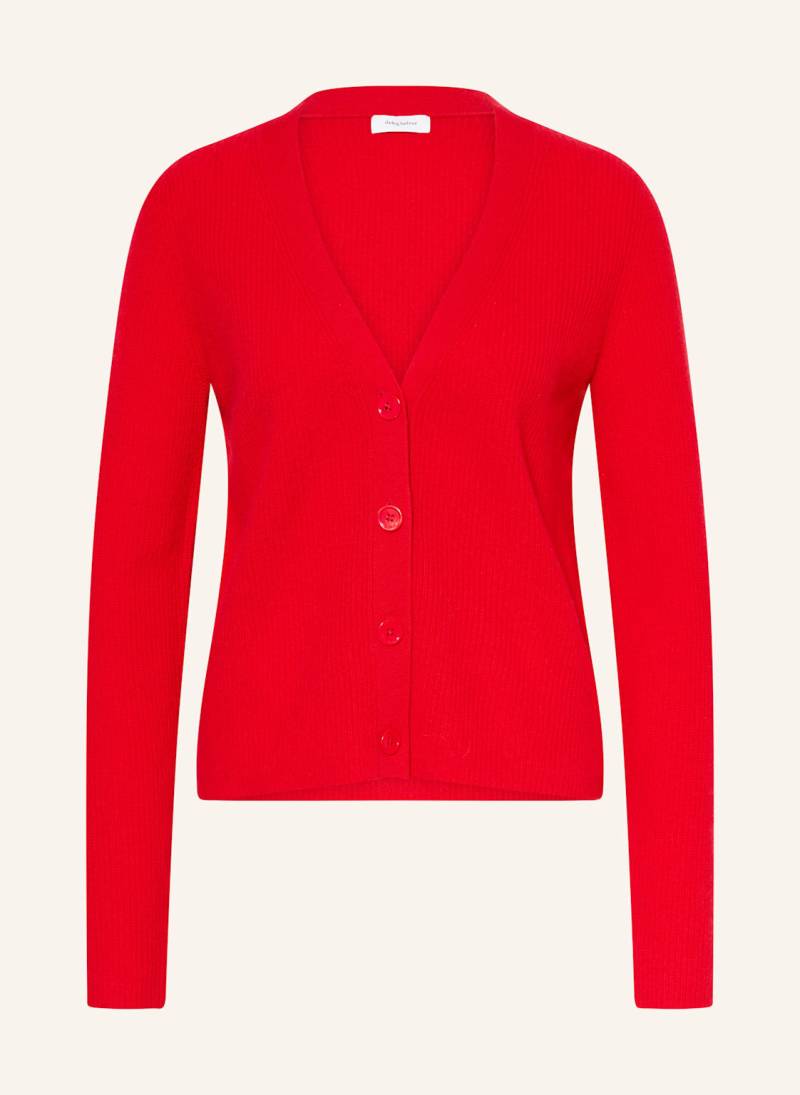 Darling Harbour Strickjacke Aus Cashmere rot von darling harbour