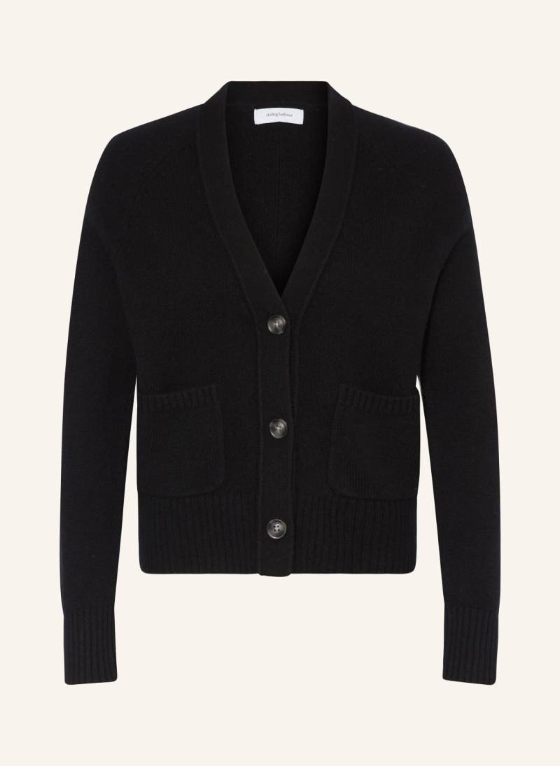 Darling Harbour Strickjacke Aus Cashmere schwarz von darling harbour