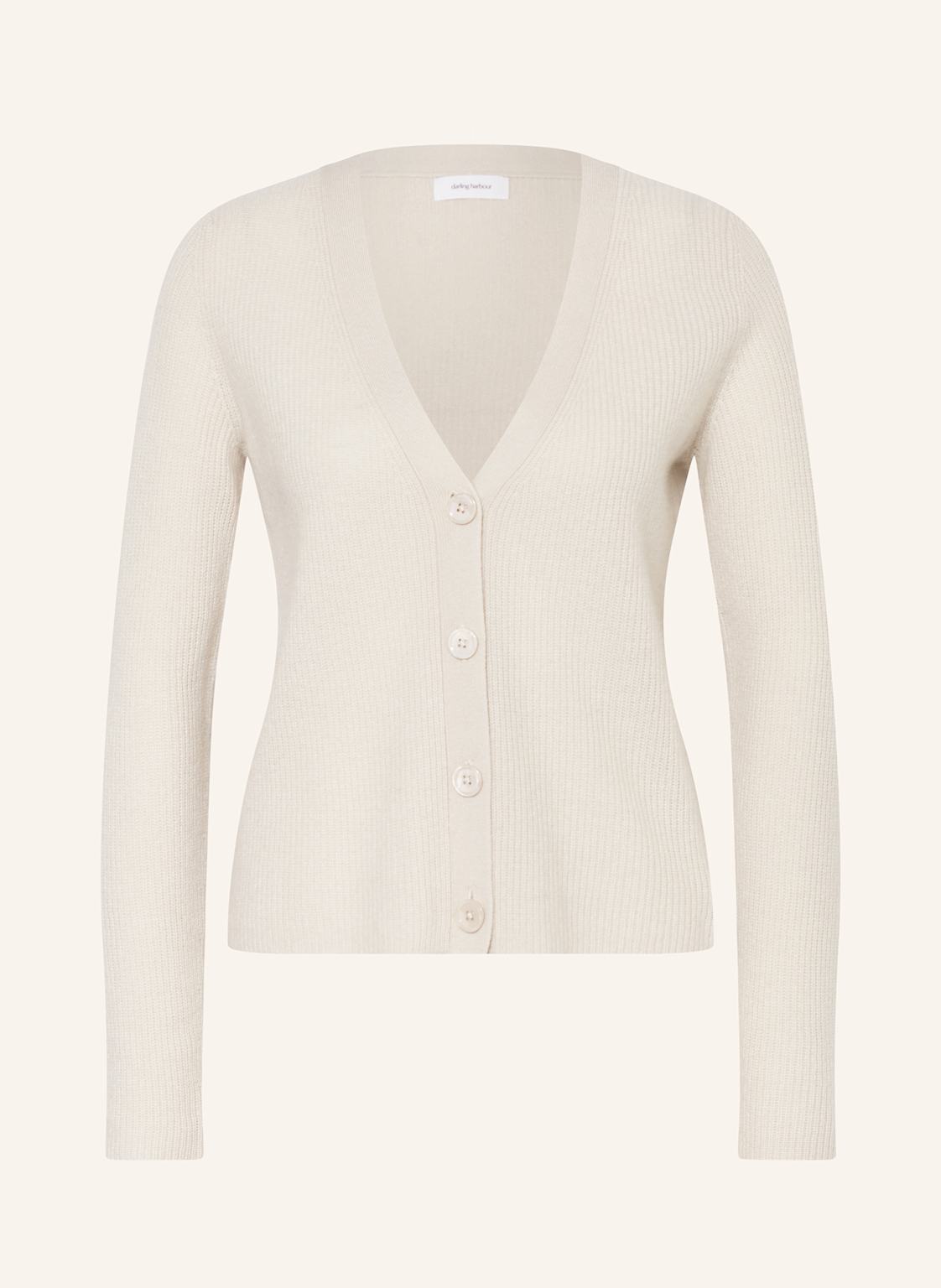 Darling Harbour Strickjacke Aus Cashmere weiss Darling Harbour Strickjacke Aus Cashmere weiss von darling harbour