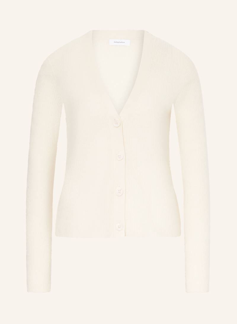 Darling Harbour Strickjacke Aus Cashmere weiss von darling harbour