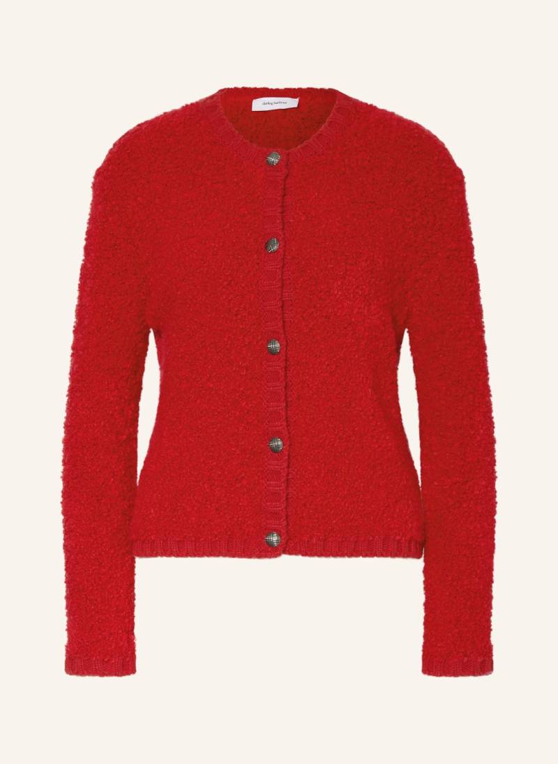 Darling Harbour Strickjacke Aus Teddyfell rot von darling harbour