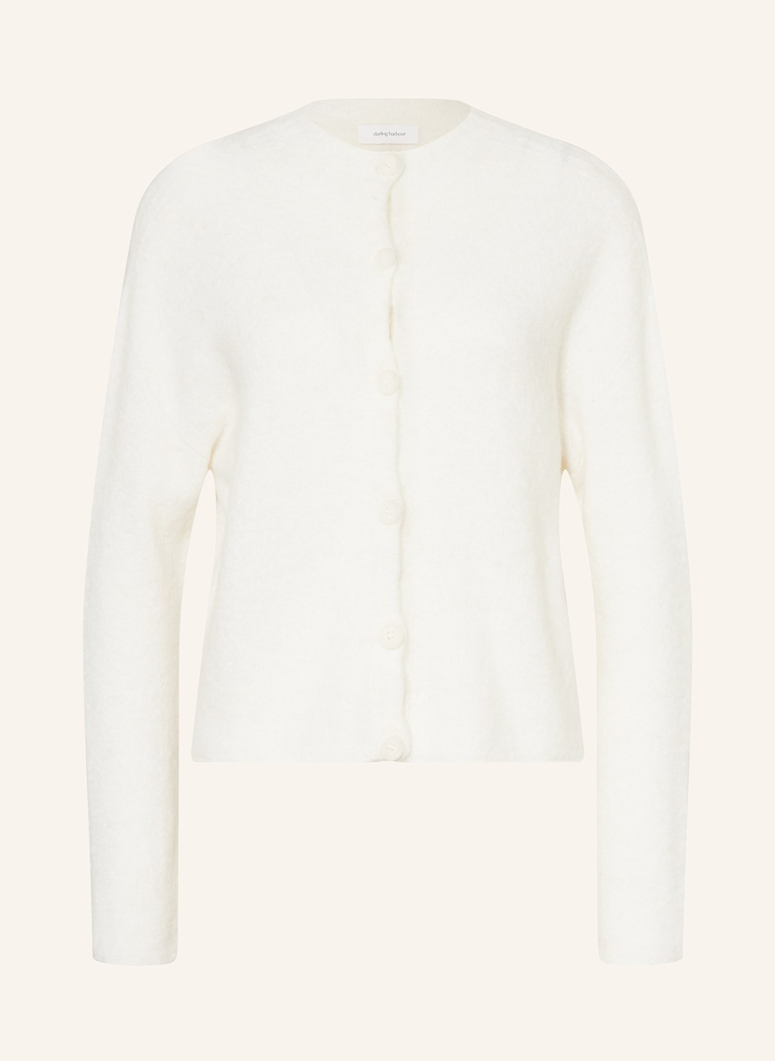 Darling Harbour Strickjacke Mit Alpaka beige von darling harbour