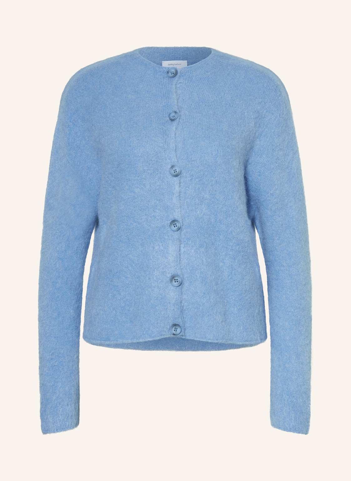 Darling Harbour Strickjacke Mit Alpaka blau von darling harbour