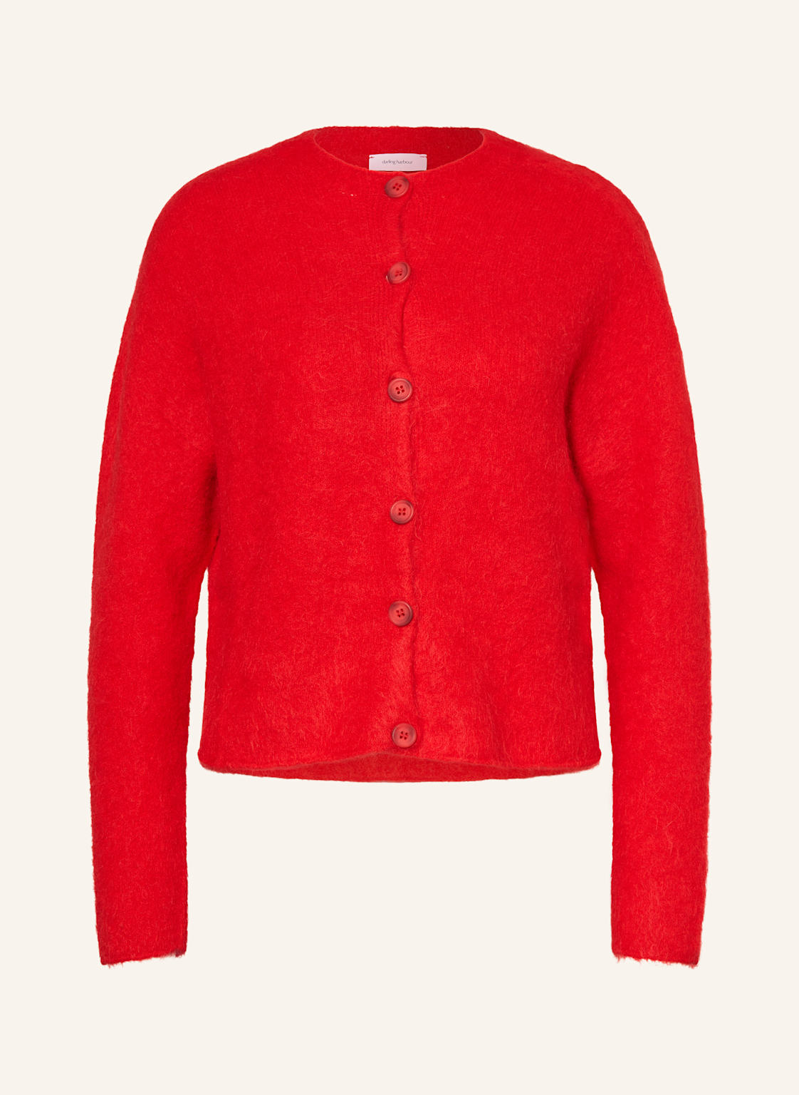 Darling Harbour Strickjacke Mit Alpaka rot von darling harbour