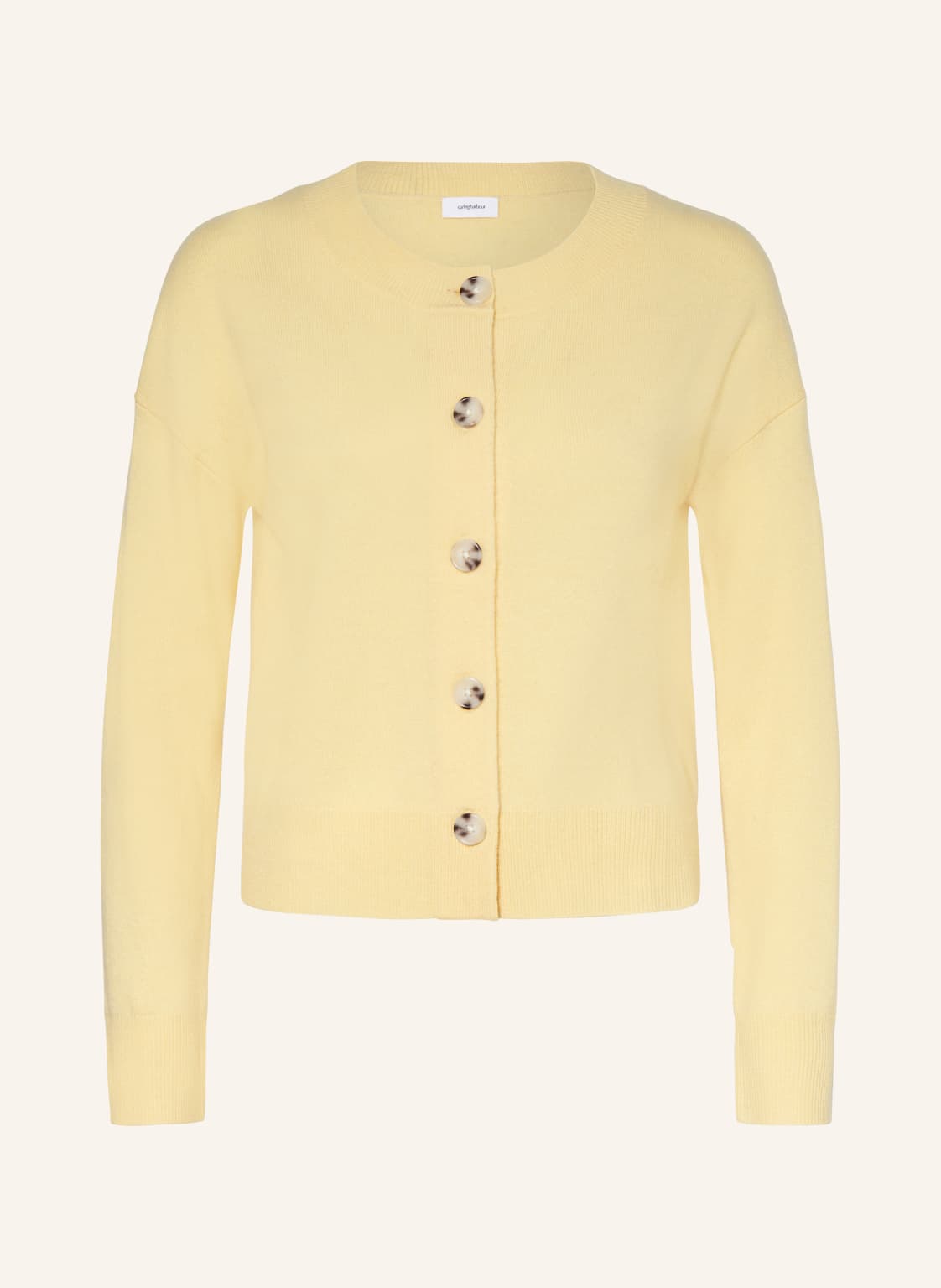 Darling Harbour Strickjacke Mit Cashmere gelb von darling harbour