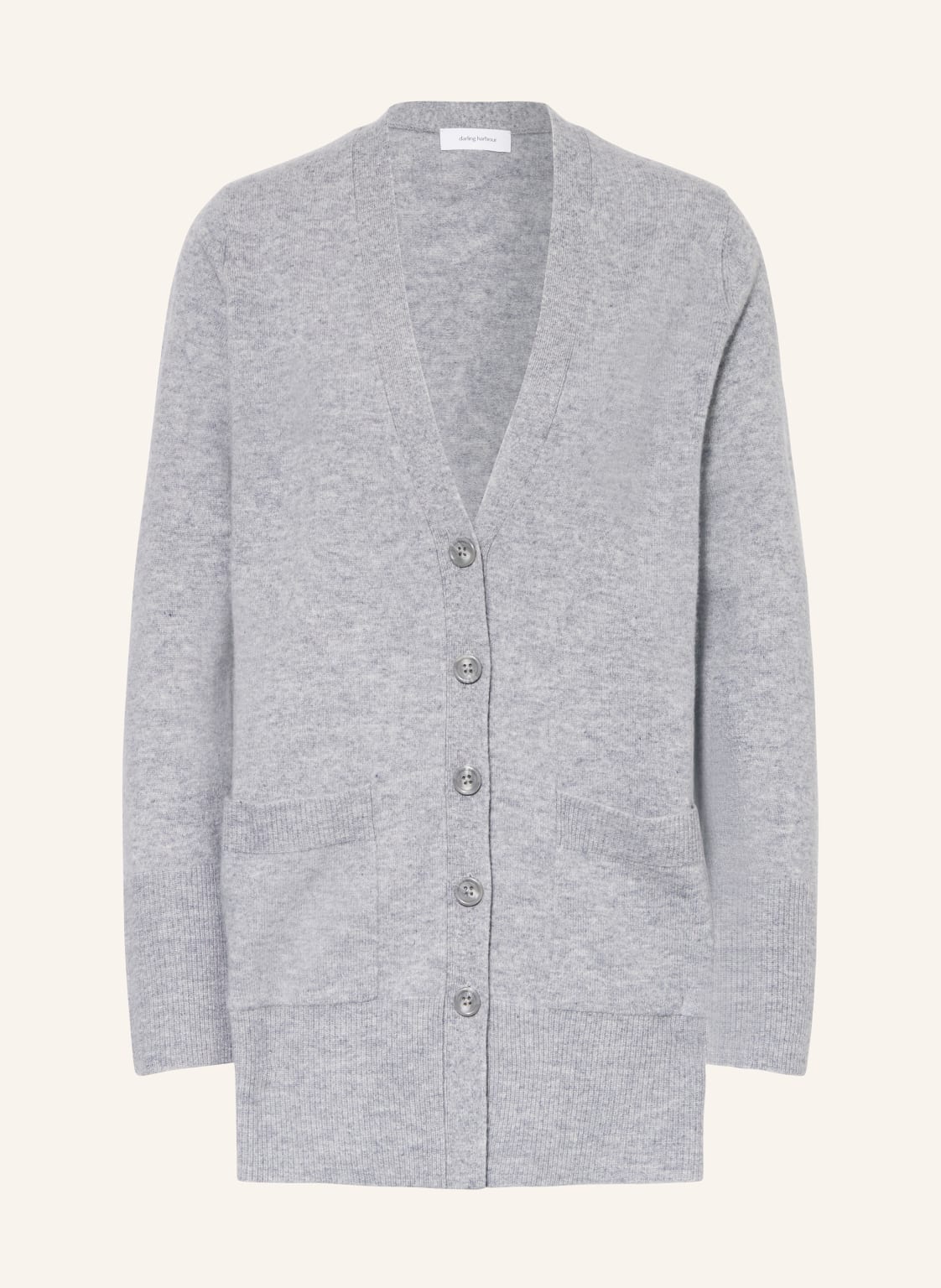 Darling Harbour Strickjacke Mit Cashmere grau von darling harbour