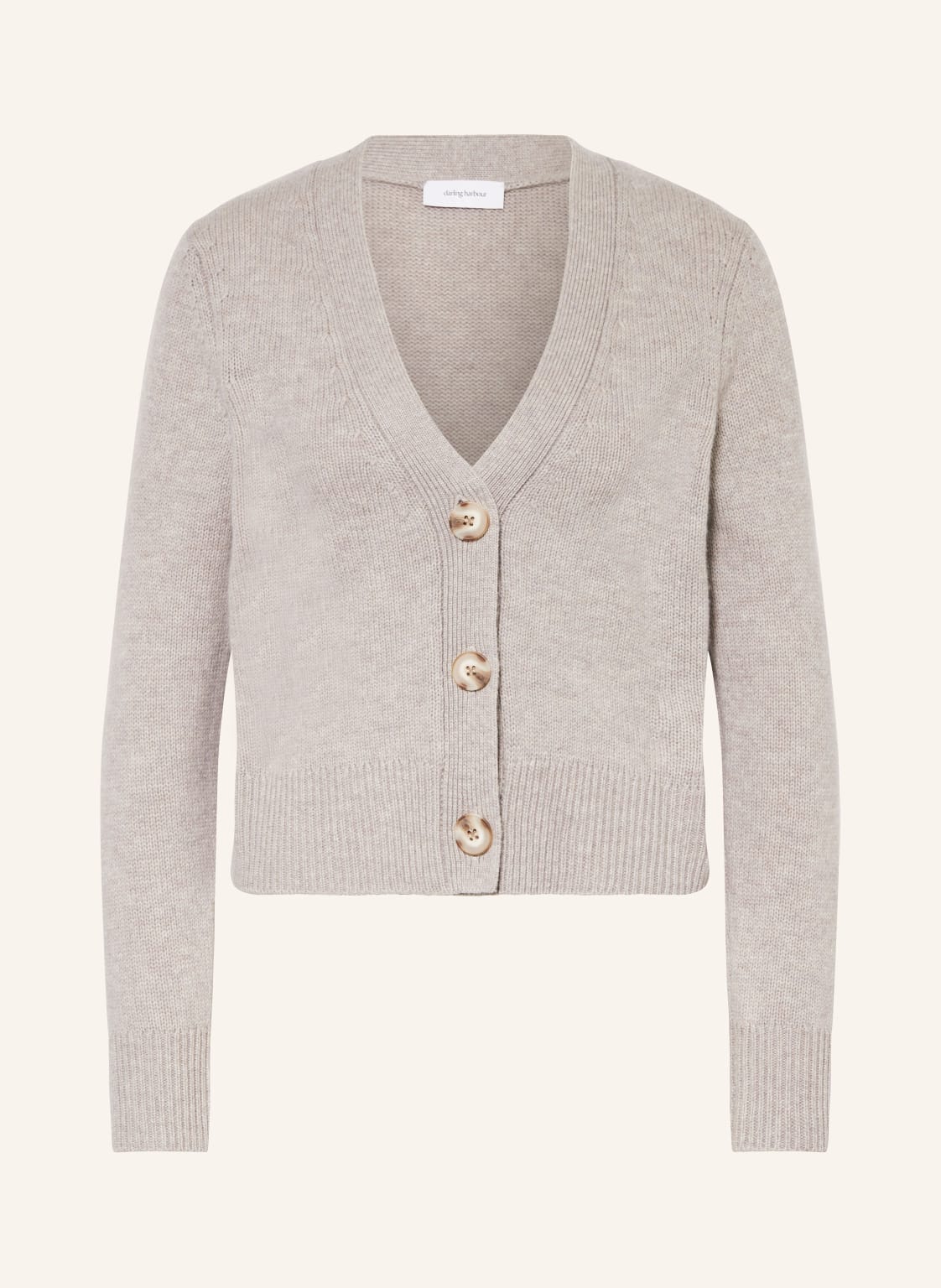 Darling Harbour Strickjacke Mit Cashmere grau von darling harbour