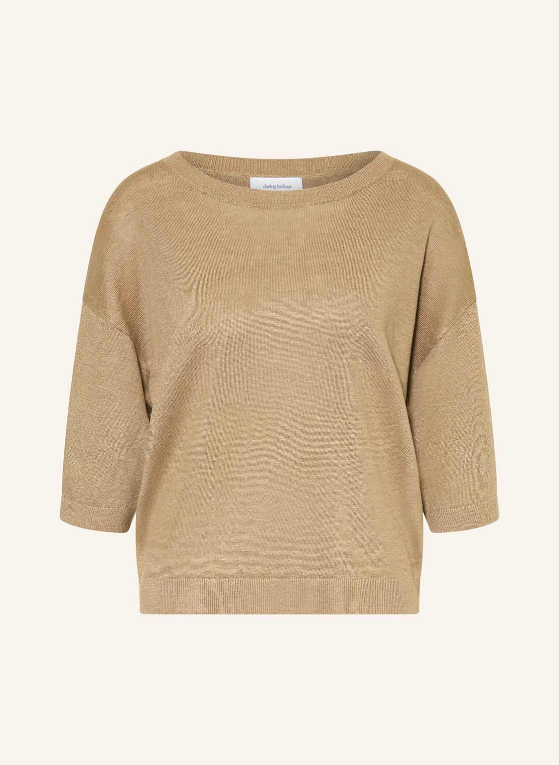 Darling Harbour Strickshirt Aus Leinen beige Darling Harbour Strickshirt Aus Leinen beige von darling harbour