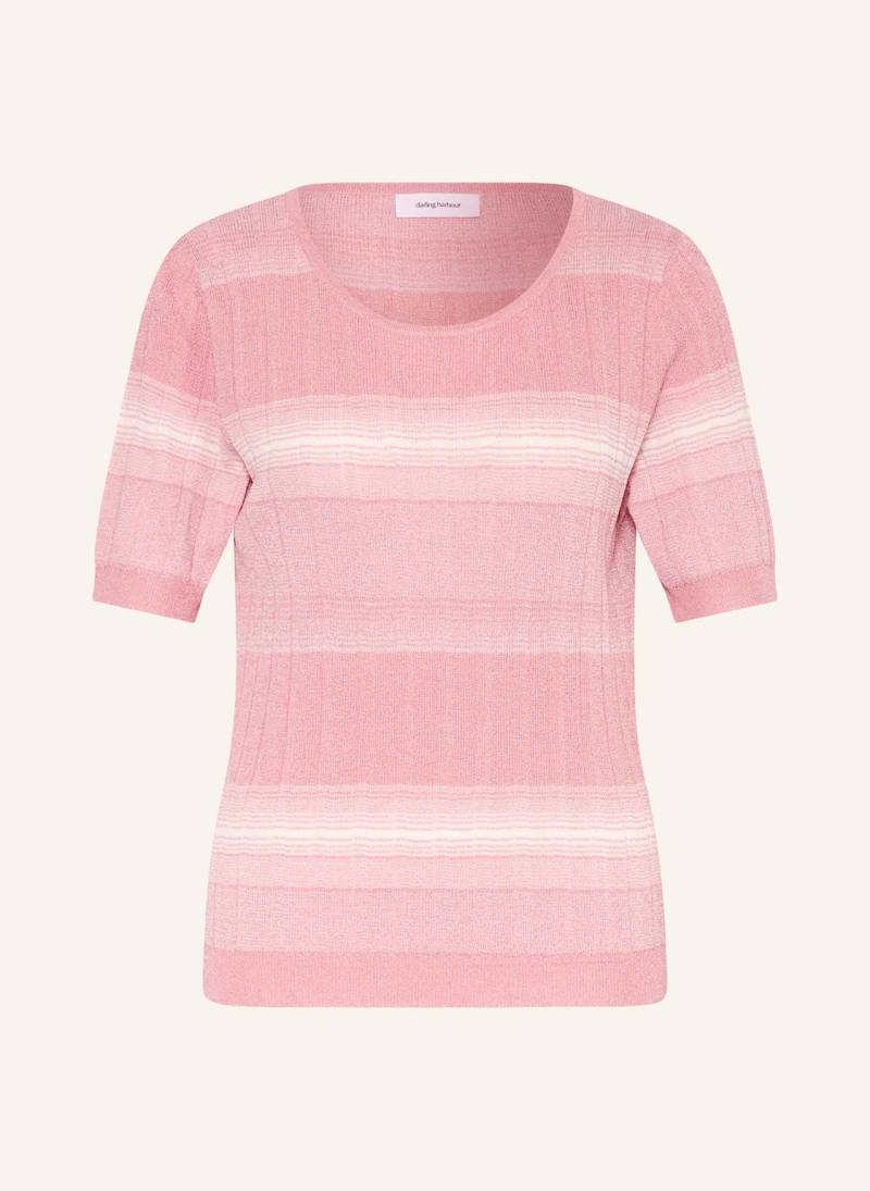 Darling Harbour Strickshirt Mit Glitzergarn rosa von darling harbour