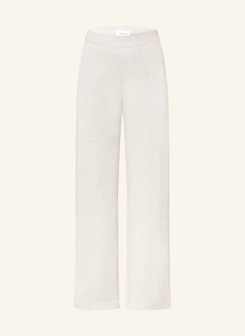 Darling Harbour Sweatpants Mit Glitzergarn beige von darling harbour