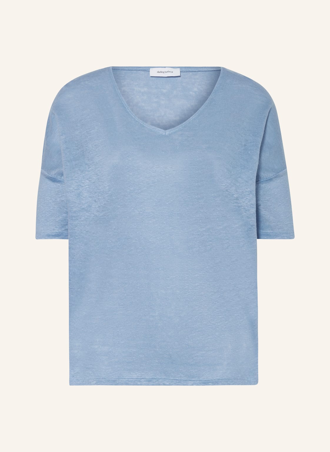 Darling Harbour T-Shirt Aus Leinen blau von darling harbour