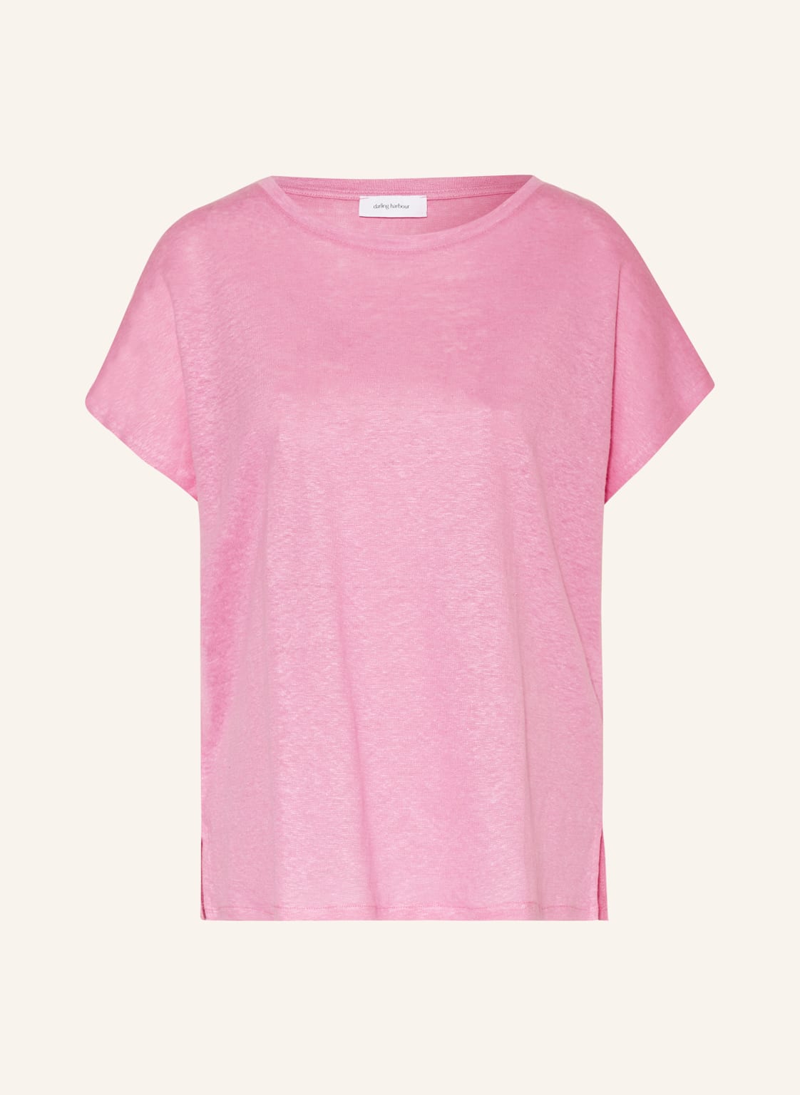 Darling Harbour T-Shirt Aus Leinen rosa von darling harbour