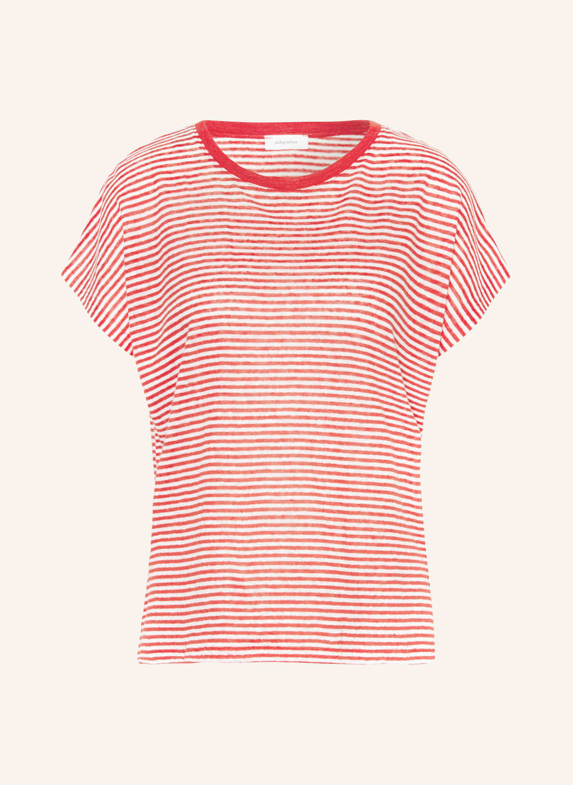 Darling Harbour T-Shirt Aus Leinen rot von darling harbour