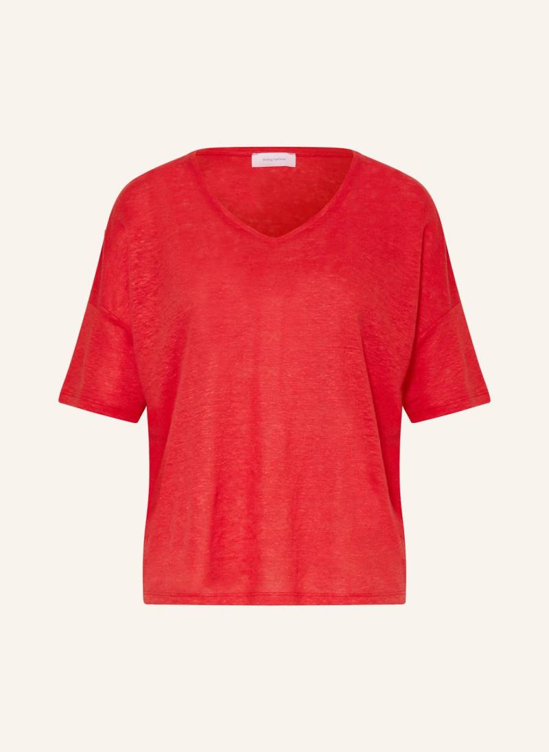 Darling Harbour T-Shirt Aus Leinen rot von darling harbour