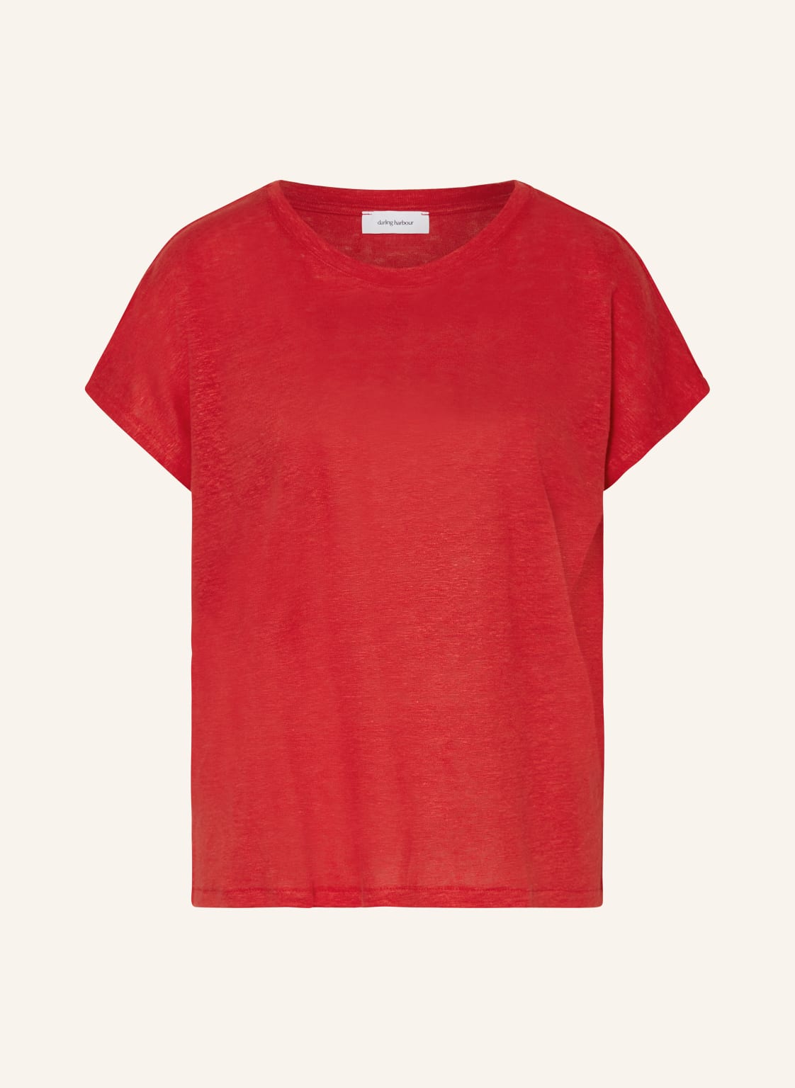 Darling Harbour T-Shirt Aus Leinen rot von darling harbour