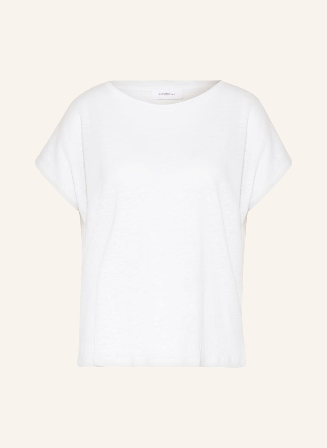 Darling Harbour T-Shirt Aus Leinen weiss von darling harbour