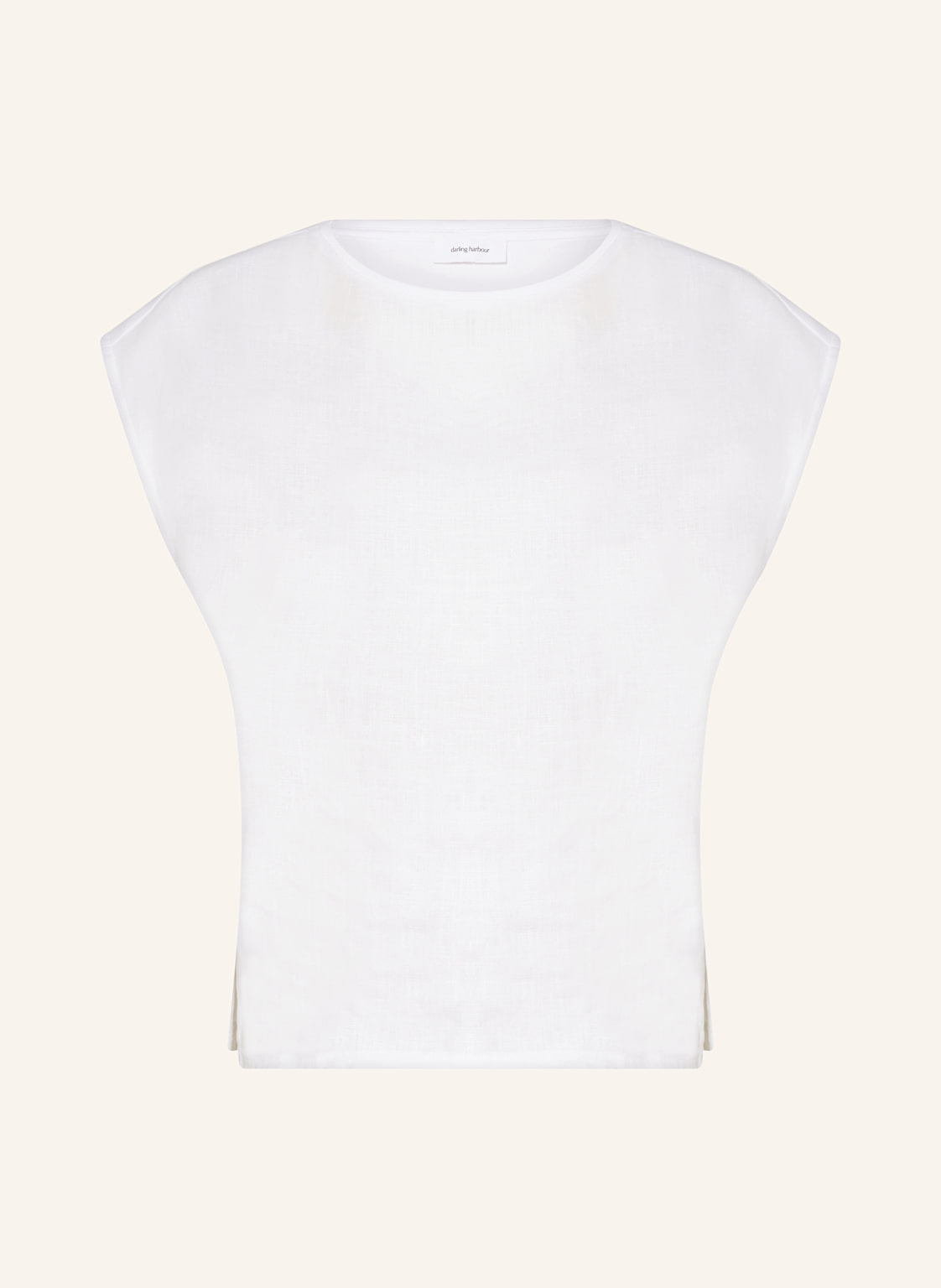Darling Harbour T-Shirt Aus Leinen weiss Darling Harbour T-Shirt Aus Leinen weiss von darling harbour