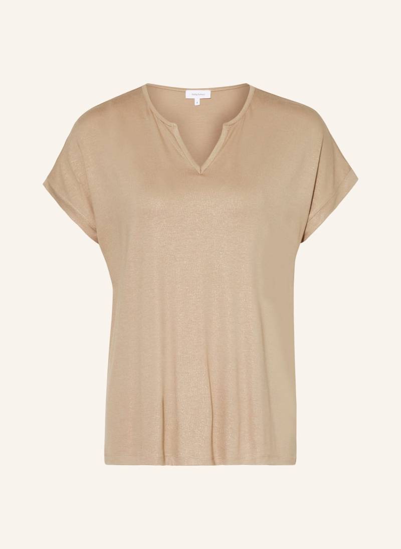 Darling Harbour T-Shirt Mit Glitzergarn beige von darling harbour