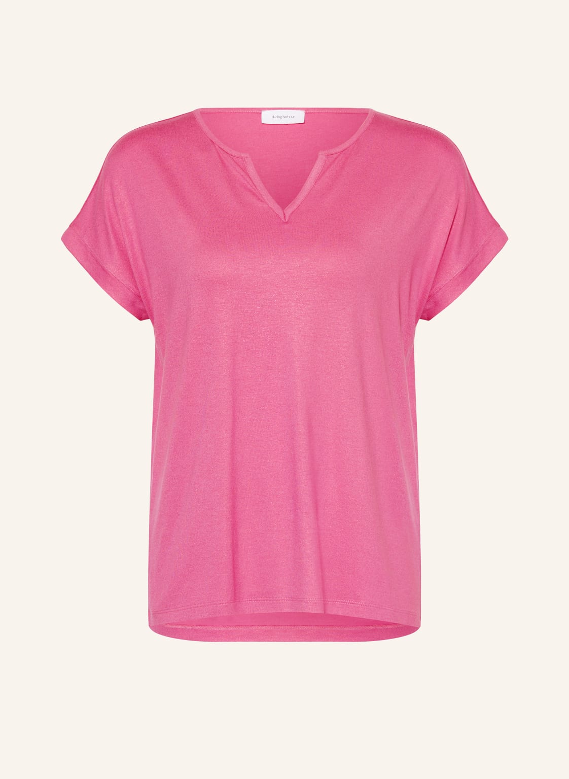 Darling Harbour T-Shirt Mit Glitzergarn pink von darling harbour