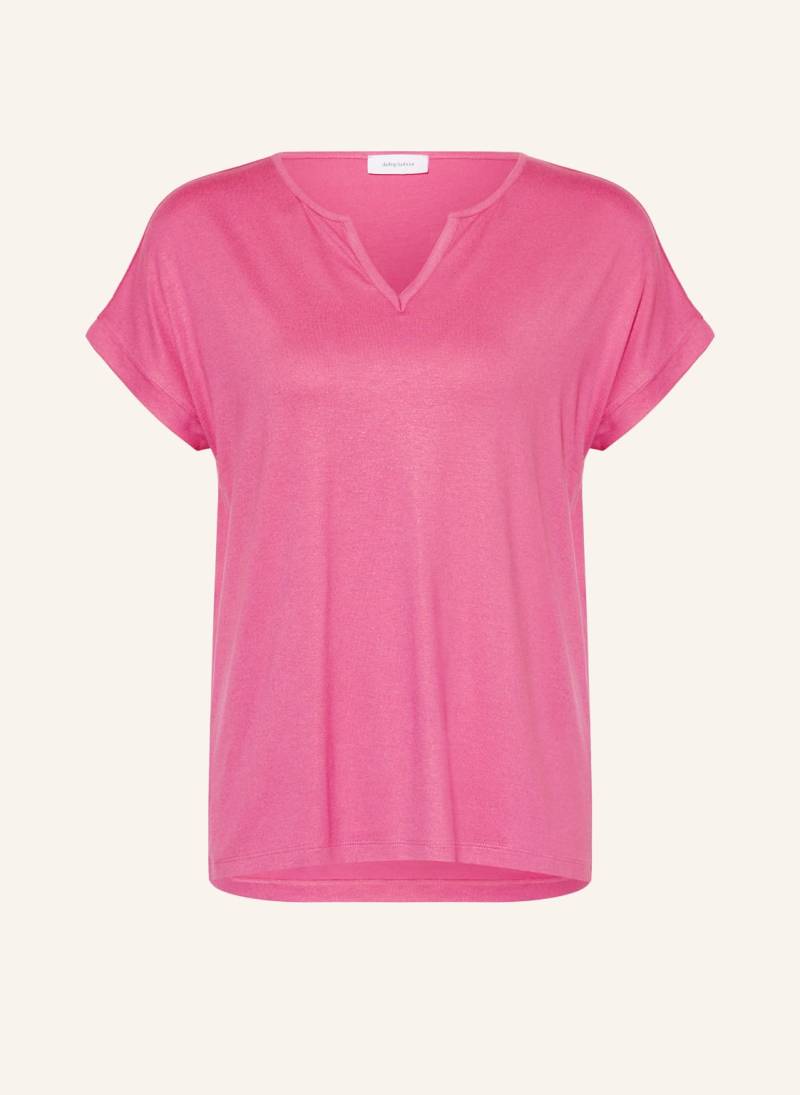 Darling Harbour T-Shirt Mit Glitzergarn pink von darling harbour