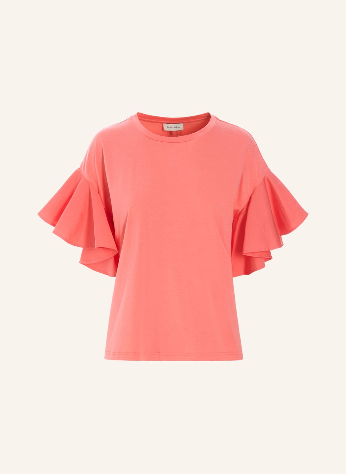 Dea Kudibal T-Shirt Jenthi Im Materialmix orange Dea Kudibal T-Shirt Jenthi Im Materialmix orange von dea kudibal